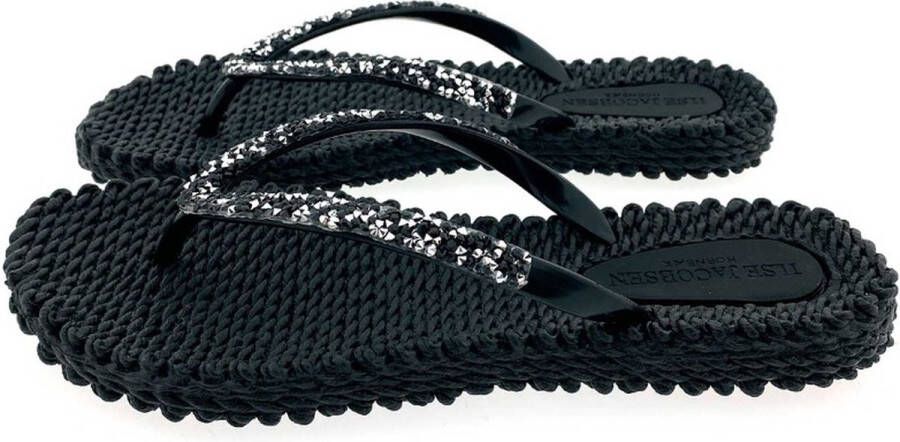 Ilse Jacobsen Cheerful03 Teenslippers Zomer slippers Dames Zwart - Foto 13