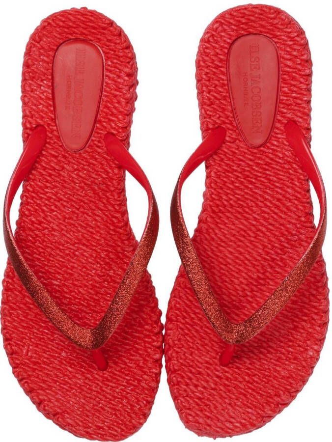 Ilse Jacobsen Dames Teenslippers Cheer Rood