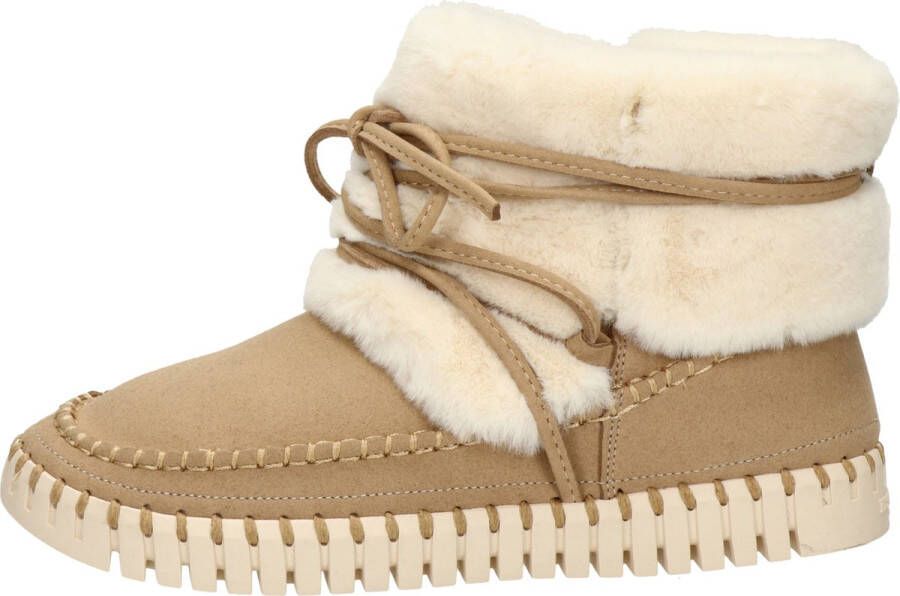 Ilse Jacobsen Enkellaarsjes Dames Laarzen Damesschoenen Suède Tulip 6072 Beige