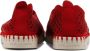 Ilse Jacobsen Instappers Dames Instapschoenen Damesschoenen Canvas Tulip 3275 Rood - Thumbnail 13
