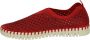 Ilse Jacobsen Instappers Dames Instapschoenen Damesschoenen Canvas Tulip 3275 Rood - Thumbnail 13