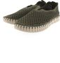Ilse Jacobsen Instappers Dames Instapschoenen Damesschoenen Canvas Tulip 3275 Groen - Thumbnail 15