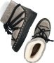 INUIKII Enkellaarsjes Dames Outdoor Snowboots Damesschoenen Leer Curly Rock Zwart combi - Thumbnail 11
