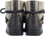 INUIKII Enkellaarsjes Dames Outdoor Snowboots Damesschoenen Leer Curly Rock Zwart combi - Thumbnail 12