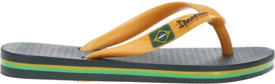 Ipanema Classic Brasil Kids Slippers Heren Junior Green Yellow