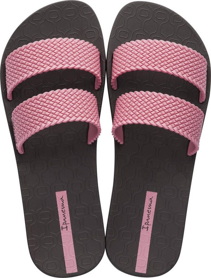 Ipanema City Unisex Slippers Brown Pink - Foto 2