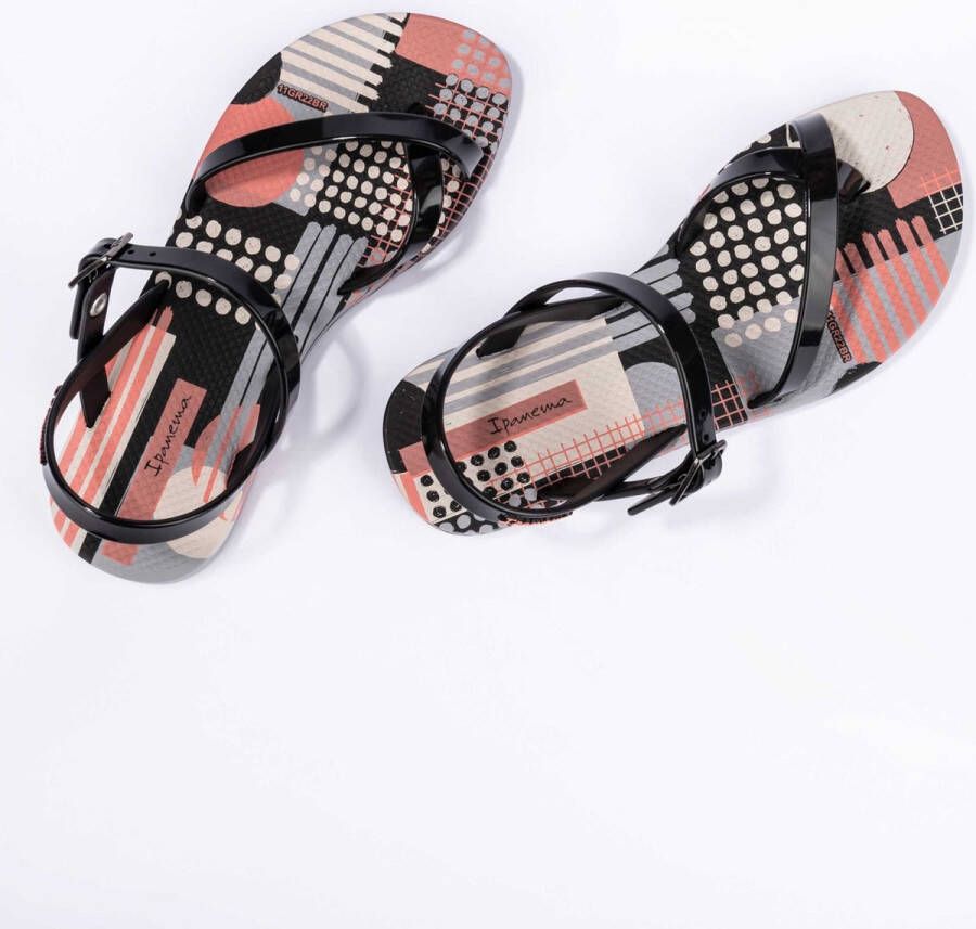 Ipanema Fashion Sandal sandalen zwart roze Meisjes Rubber Meerkleurig 25 26 - Foto 6