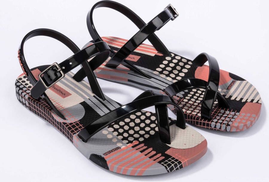 Ipanema Fashion Sandal sandalen zwart roze Meisjes Rubber Meerkleurig 25 26 - Foto 7