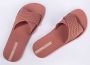 Ipanema Comfortabele Gestreepte Slippers Pink Dames - Thumbnail 5