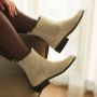 Isabel Bernard Vendôme Dames Chelsea Boots Leer;Suède Taupe - Thumbnail 5