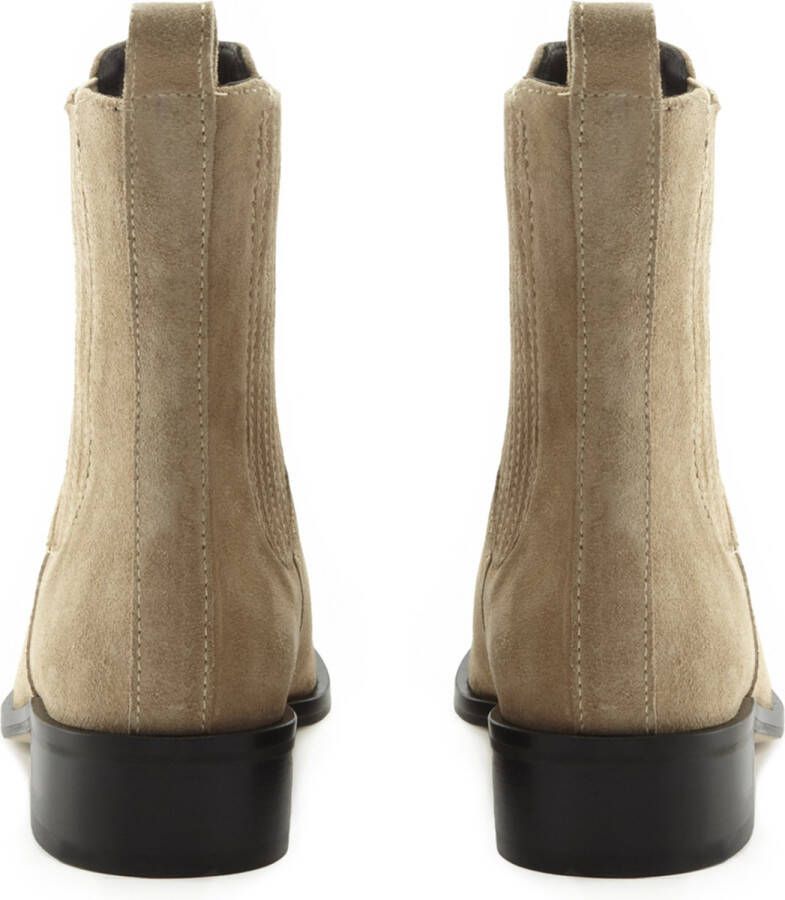 Isabel Bernard Vendôme Dames Chelsea Boots Leer;Suède Taupe
