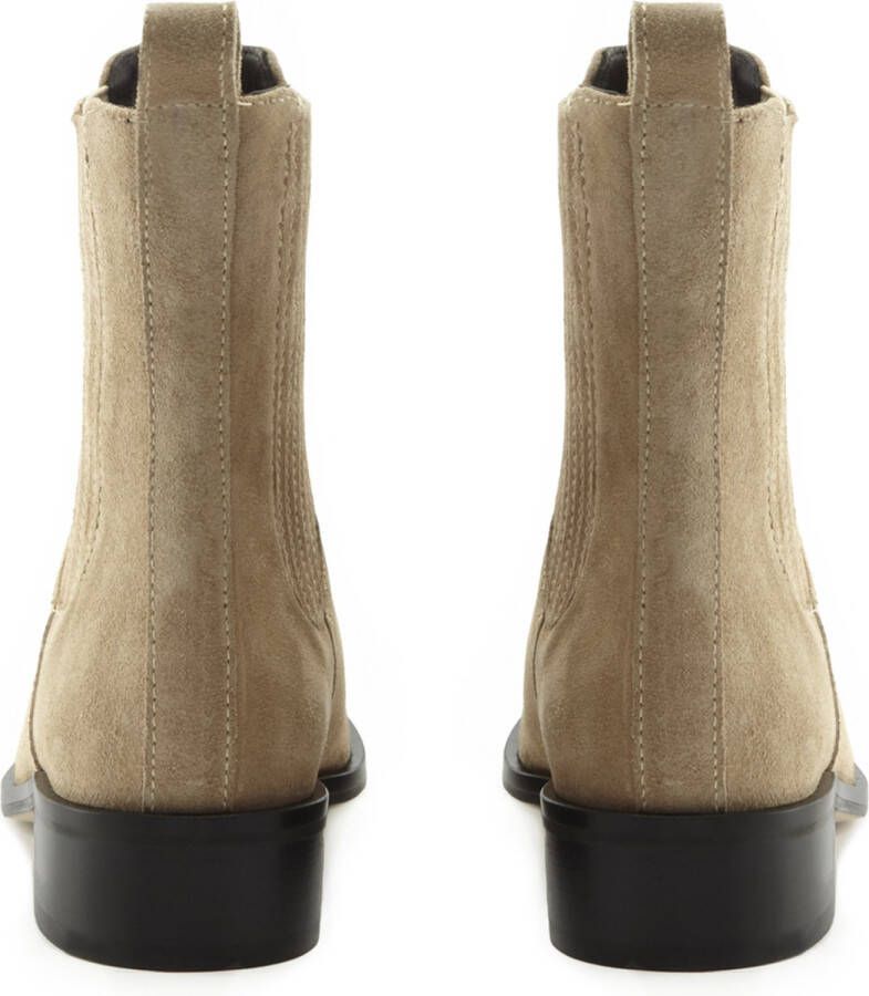 Isabel Bernard Vendôme Dames Chelsea Boots Leer;Suède Taupe