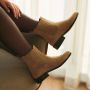 Isabel Bernard Vendôme Dames Chelsea Boots Leer;Suède Taupe - Thumbnail 10