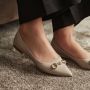 Isabel Bernard Slippers & Mules Vendôme Elita Calfskin Leather Ballerinas in wit - Thumbnail 5