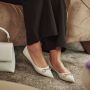 Isabel Bernard Slippers & Mules Vendôme Elita Calfskin Leather Ballerinas in wit - Thumbnail 8