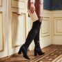 Isabel Bernard Boots & laarzen Vendôme Fem Suede Stretch Overknee Boots in zwart - Thumbnail 8