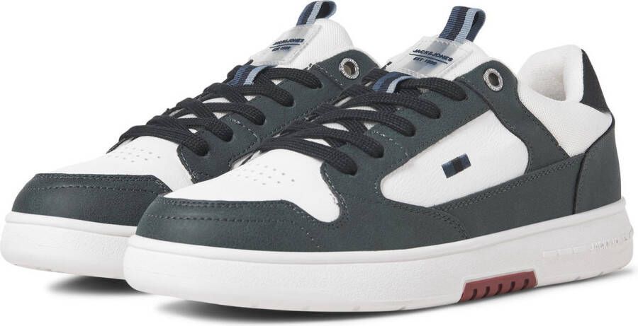 JACK & JONES Heren Sneaker wheath pu Bright White WIT - Foto 9