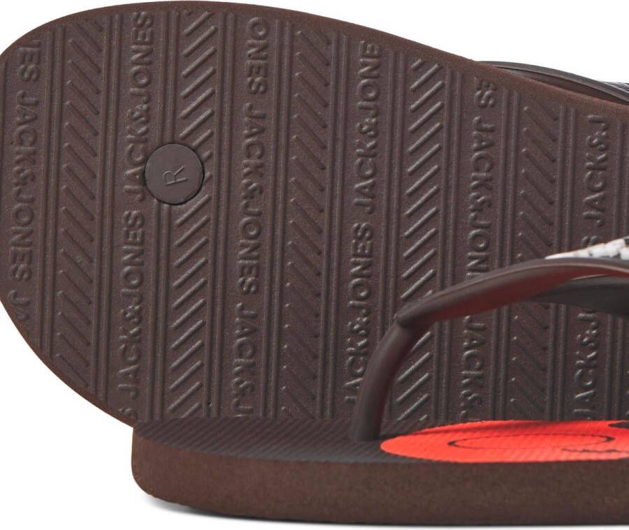 JACK & JONES Teenslipper Heren JFWSURF Print Coffee Bean - Foto 2