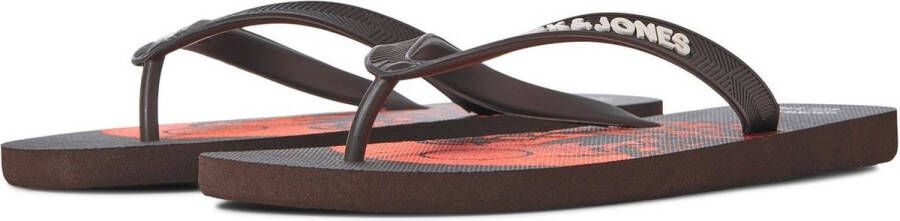 JACK & JONES Teenslipper Heren JFWSURF Print Coffee Bean - Foto 3