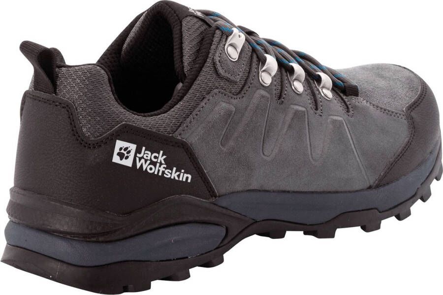 Jack Wolfskin REFUGIO TEXAPORE LOW M Heren Wandelschoenen grey black