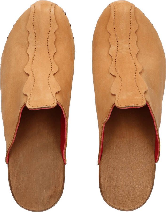 Jan Jansen Knock On Wood Dames Clogs Cuoio Bruin Nubuck JJ27.cuoio - Foto 4