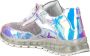 Jochie & Freaks 20500 Lage sneakers Leren Sneaker Meisjes Kids Zilver - Thumbnail 6