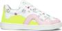Jochie & Freaks Zoe Lage sneakers Leren Sneaker Meisjes Kids Wit - Thumbnail 2