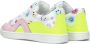 Jochie & Freaks Zoe Lage sneakers Leren Sneaker Meisjes Kids Wit - Thumbnail 3
