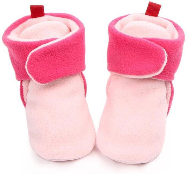 Jodeledokie Roze babysloffen Katoen Zachte zool