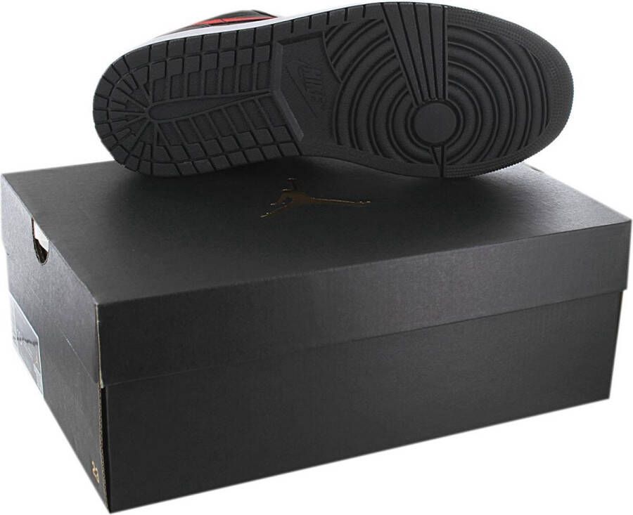 Jordan AIR 1 Low Heren Sneakers Schoenen Leer Zwart-Wit 553558