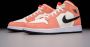 Air Jordan 1 Mid 'Orange Suede' (GS) DV1336-800 oranje suede sneakers hoog - Thumbnail 5