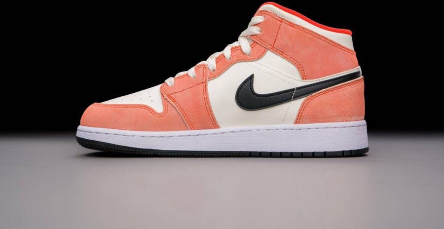 Nike Air Jordan 1 Mid SE (GS) Orange Suede DV1336