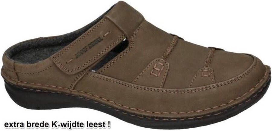 Josef Seibel -Heren bruin donker pantoffels & slippers - Foto 2