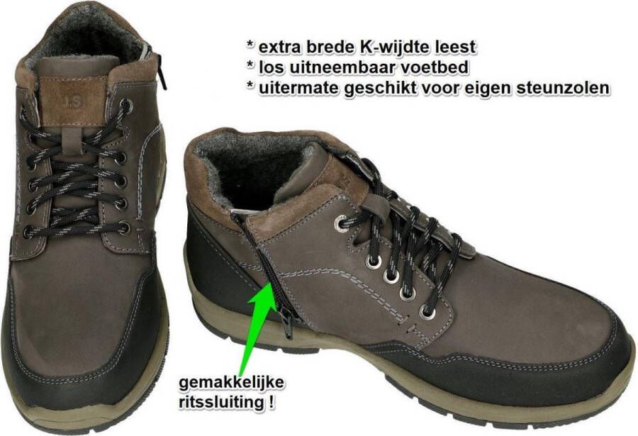 Josef Seibel -Heren grijs donker boots & bottines