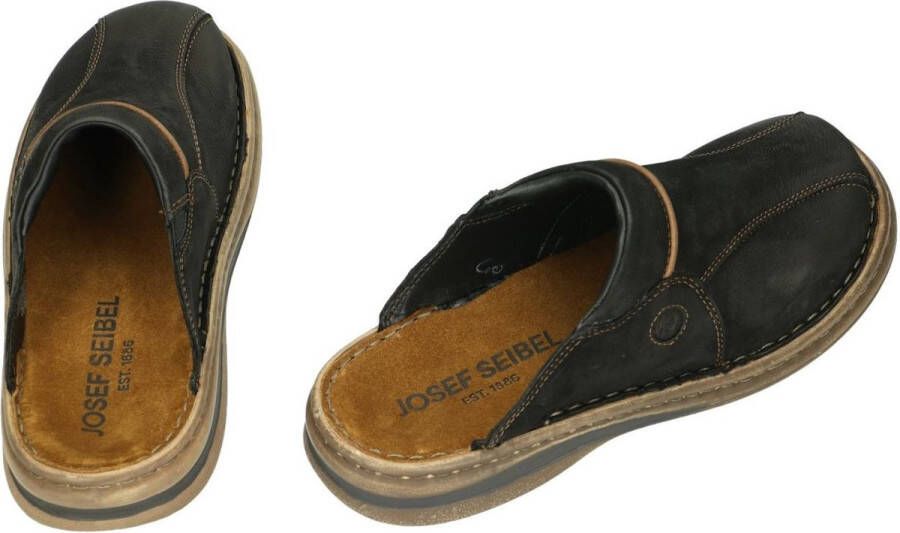 Josef Seibel -Heren zwart pantoffels & slippers