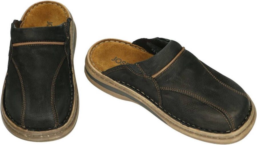 Josef Seibel -Heren zwart pantoffels & slippers
