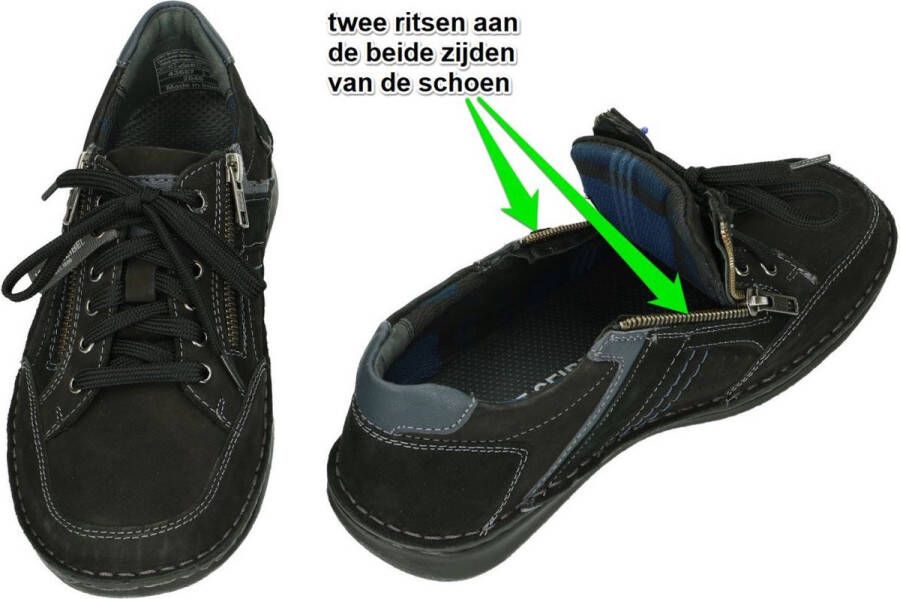 Josef Seibel -Heren zwart sneakers