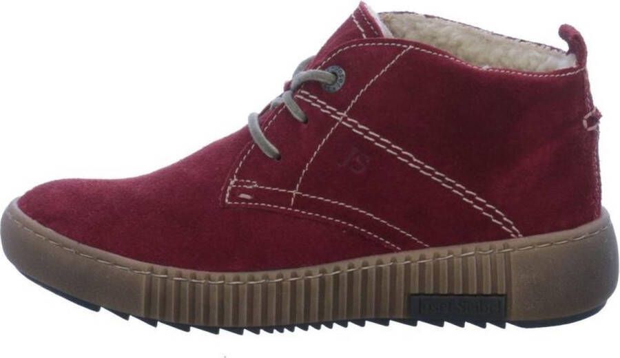 Josef Seibel MAREN 02 VeterlaarzenHoge sneakersDames veterschoenenHalf-hoge schoenen Rood