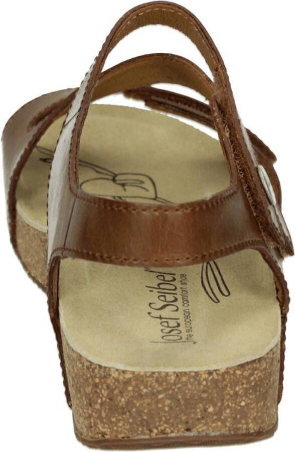 Josef Seibel TONGA 25 Volwassenen Sandalen met hakDames Sandalen Cognac