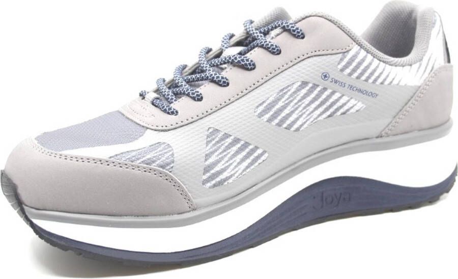 Joya CANCUN II GREY 248sne Lichtgrijze sneaker met super zachte PU zolen wijdte H