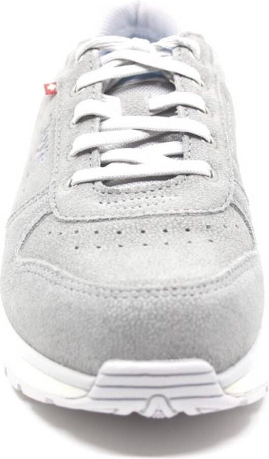 Joya DYNAMO CL. LIGHT GREY 970sne Lichtgrijze sneaker met super zachte schokdempende PU zolen wijdte H