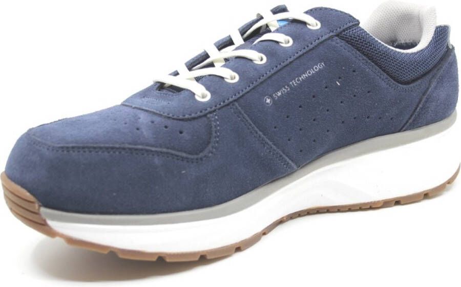 Joya DYNAMO CLASSIC D. BLUE 229SNE Blauwe sneaker met PU schokdempende zolen