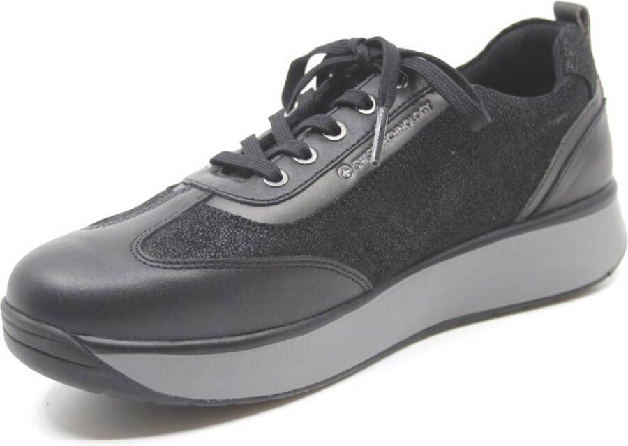 Joya LAURA BLACK II zwarte dames veterschoen