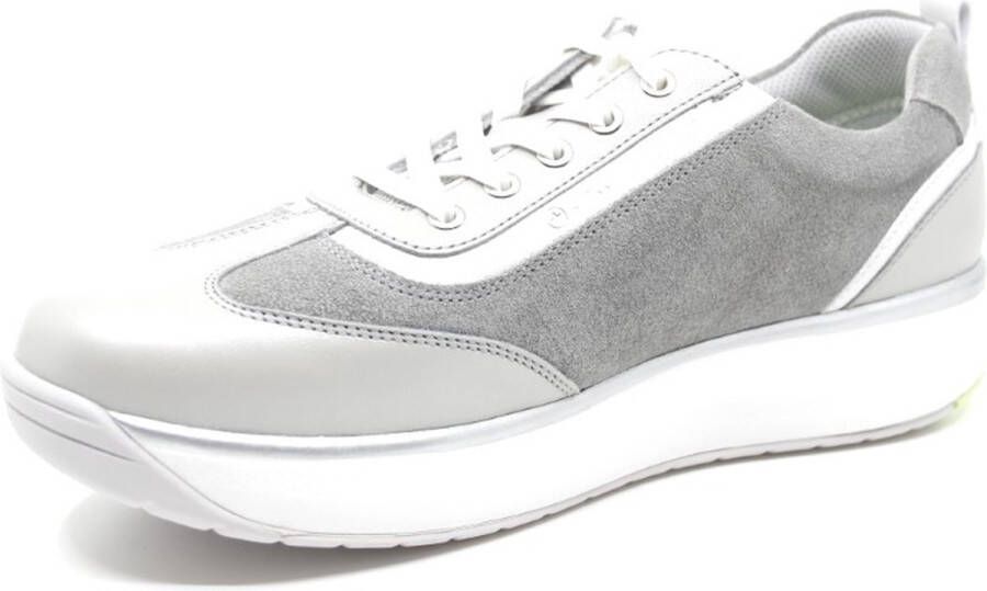 Joya LAURA LIGHT GREY 962sne Lichtgrijze sneaker met schokdempende PU zolen wijdte H