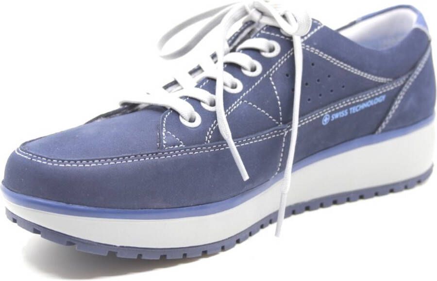 Joya VANCOUVER BLUE 893cas Blauwe veterschoenen met schokdempende PU zool