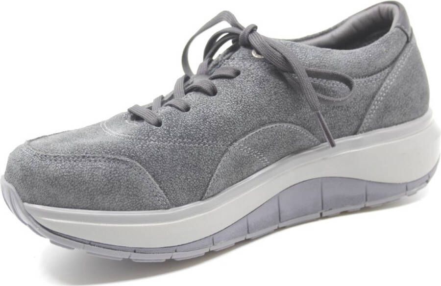 Joya Venice Dark Grey schokdempende veterschoenen - Foto 3