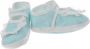Junior joy Babyschoenen Newborn Kant Meisjes Lichtblauw wit - Thumbnail 2