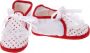 Junior joy Babyschoenen Newborn Meisjes Wit rood Met Stippen - Thumbnail 2