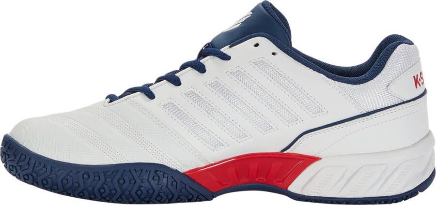 K-Swiss Bigshot Light Omni 4 tennisschoenen wit donkerblauw rood - Foto 5