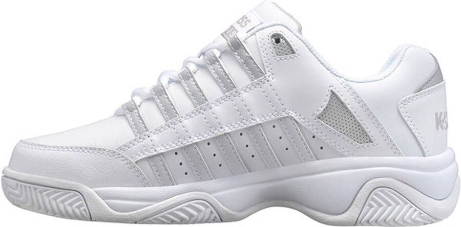 K-Swiss Court Prestir Dames Sportschoenen Tennis Smashcourt White Silver - Foto 7